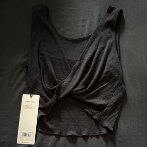 ALO Yoga Black Swirl Tank Top